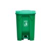 Basurero Luster 50 Lts Verde Con Pedal Frontal