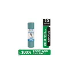 Bolsa De Aseo Superior Grande 80 X 110 Rollo 10 Bolsas Color Verde