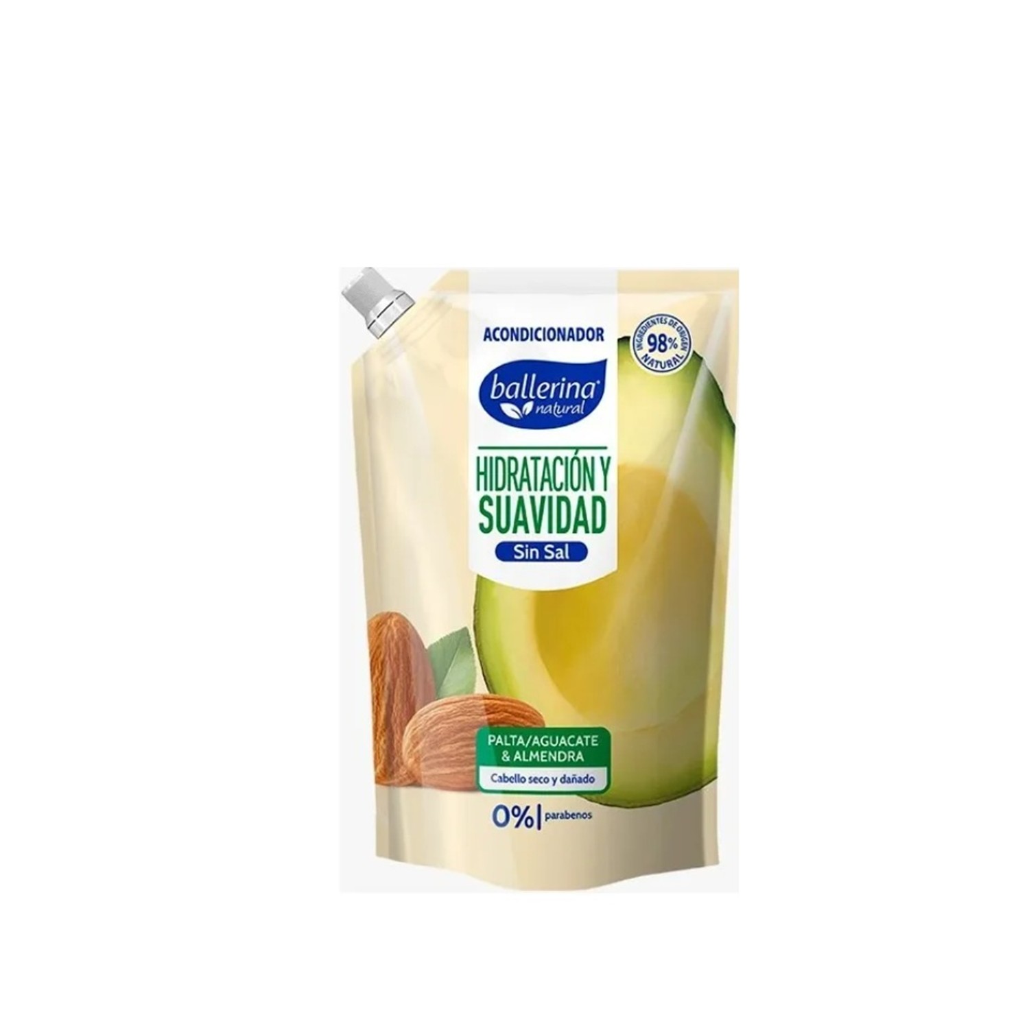 Acondicionador Ballerina Sin Sal Palta Y Almendra Doypack 750 Ml