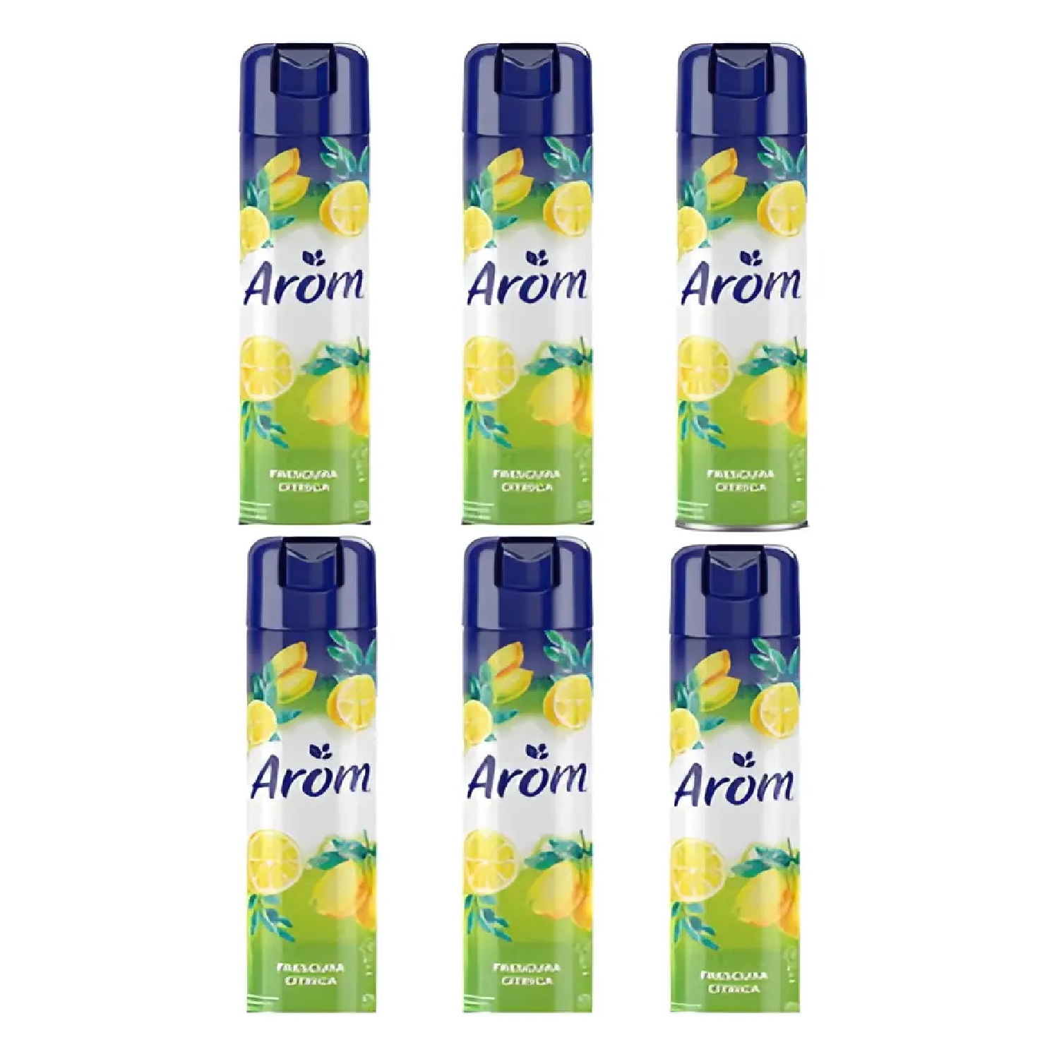 Pack x6 - Arom Desodorante Aerosol Frescura Citrica 225g