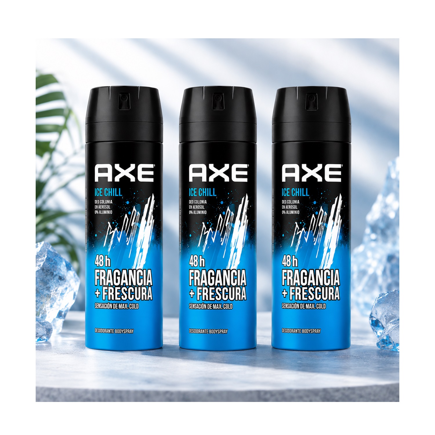 Pack x3 - Desodorante Axe Ice Chill 150ml - Imagen 2