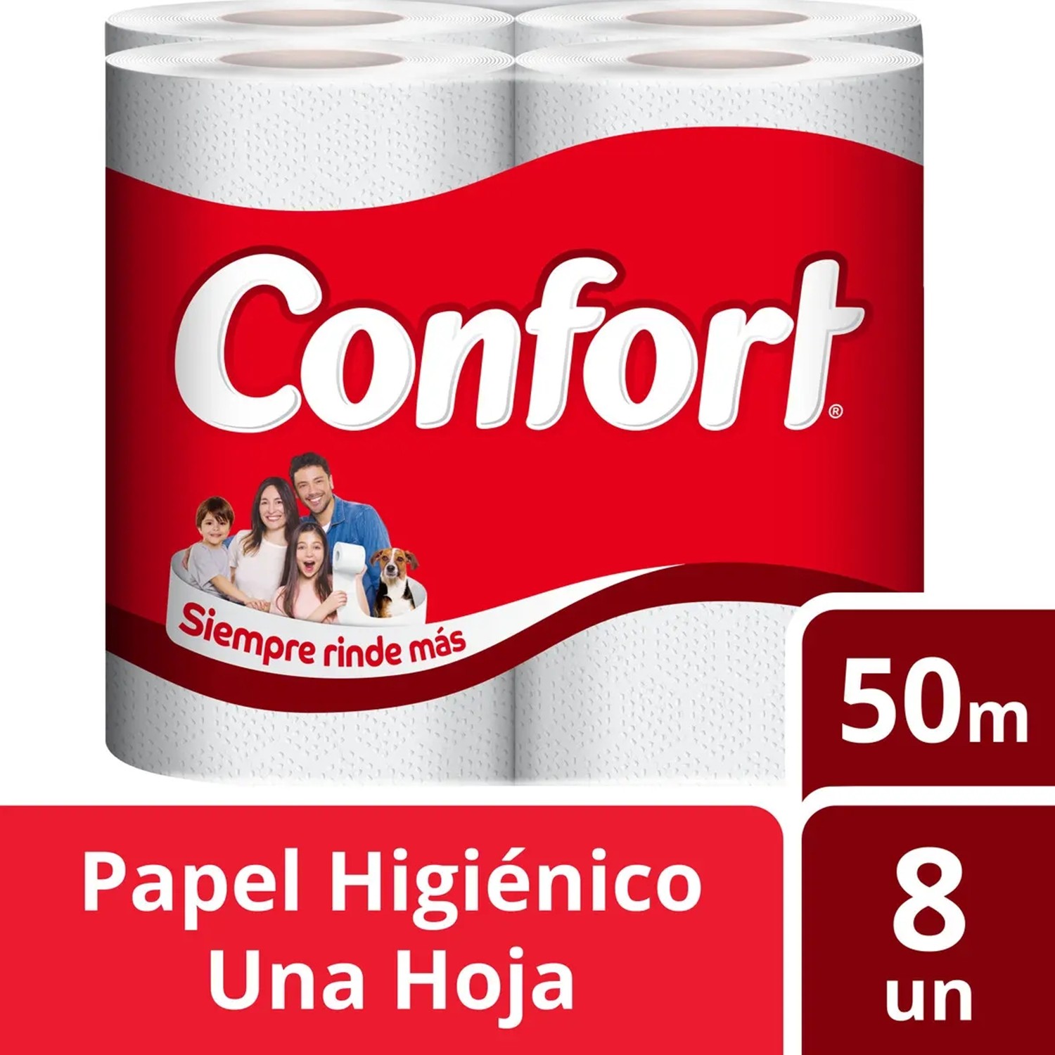 Papel Higiénico Confort 8 Un 50 Mt