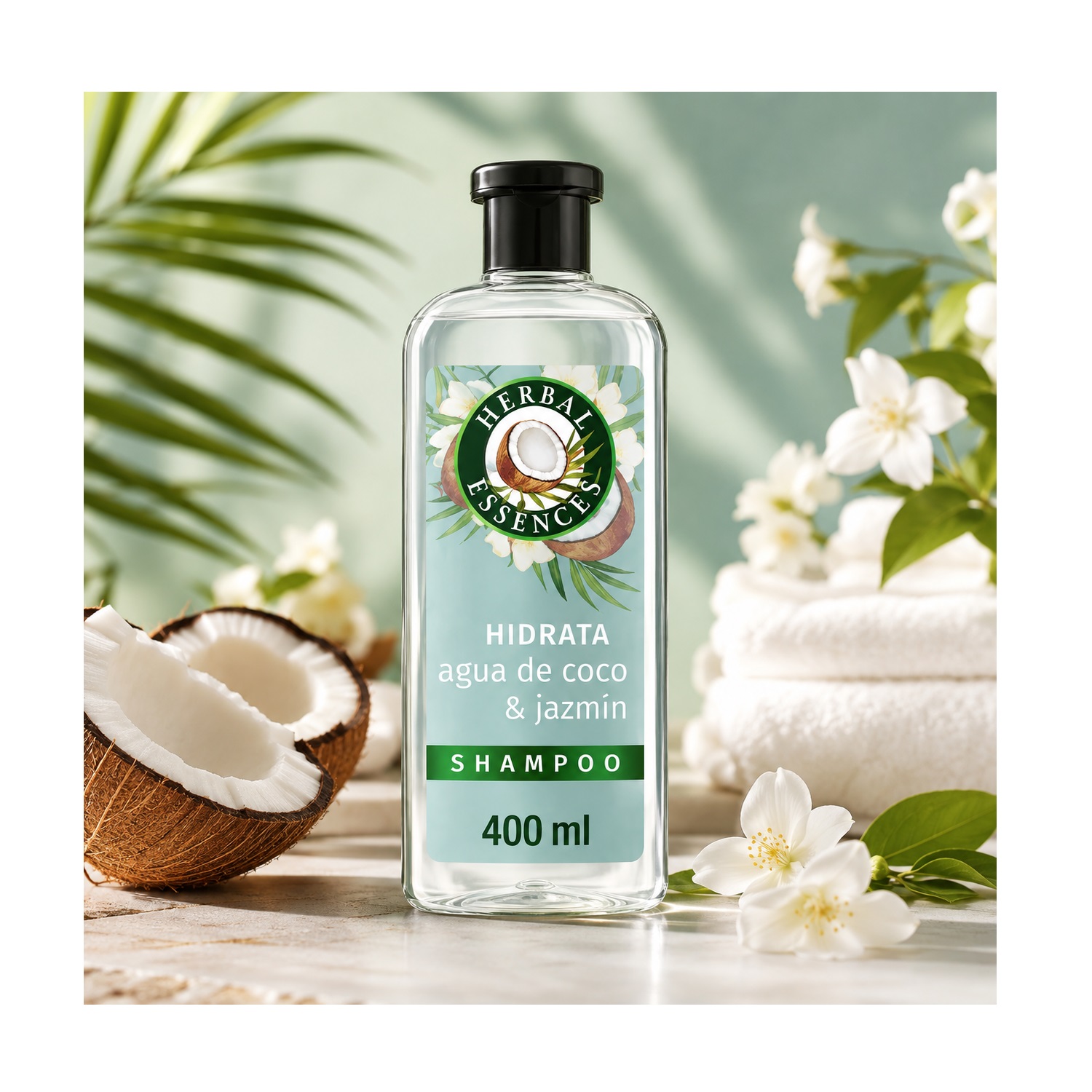 Herbal Essences Agua De Coco Shampoo 400ml - Imagen 2