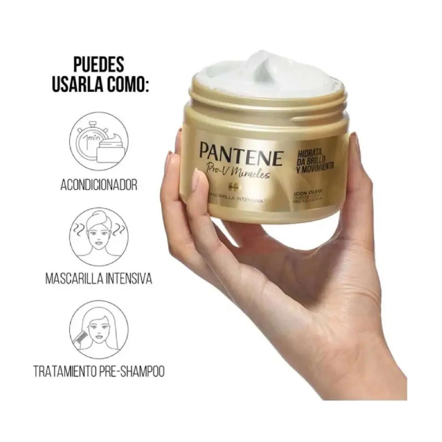 Mascarilla Pantene Pro-v Con Oleo De Coco 300 Ml - Imagen 2