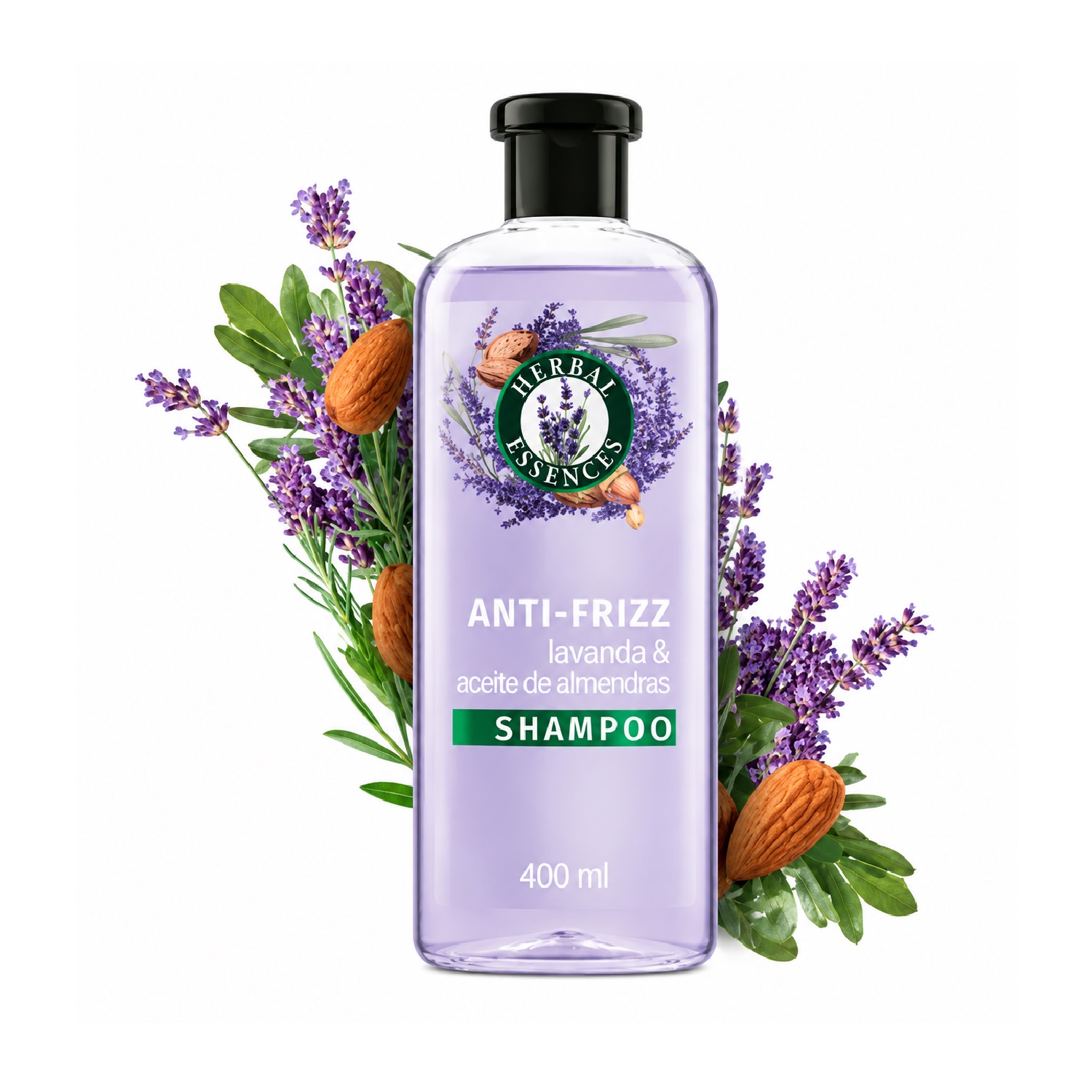 Shampoo Herbal Essences Antifrizz Lavanda & Aceite De Almendras 400 Ml - Imagen 2