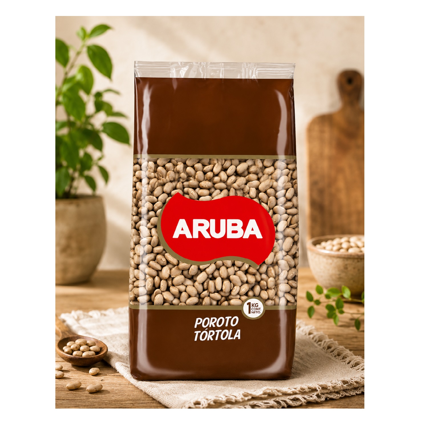 Poroto Tórtola Aruba Bolsa 1 Kg Legumbres Naturales Y Nutr - Imagen 2