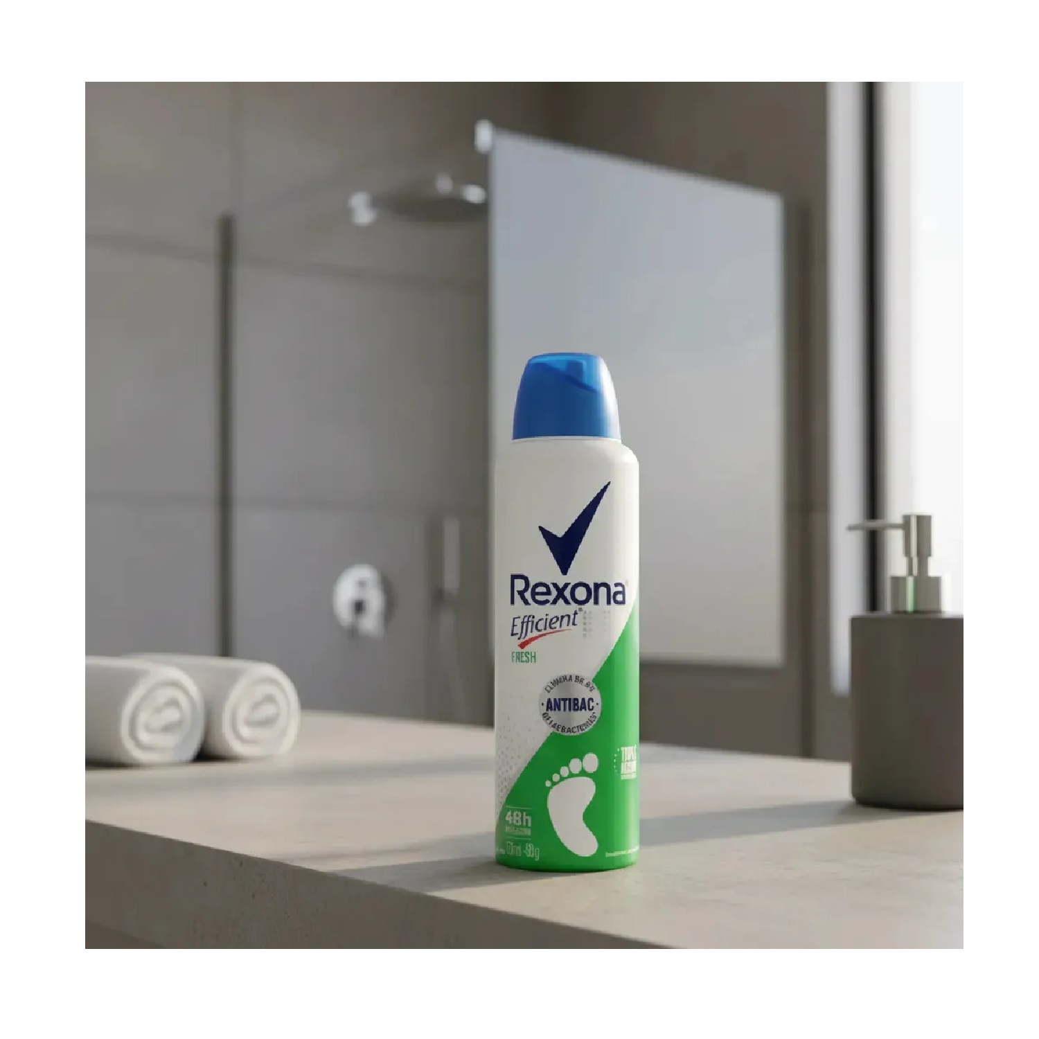 Rexona Efficient Fresh Desodorante Pies Antibacterial 153ml - Imagen 2