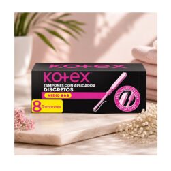 Alternative view of Tampones Kotex Con Aplicador Discretos Medio 8 Unidades