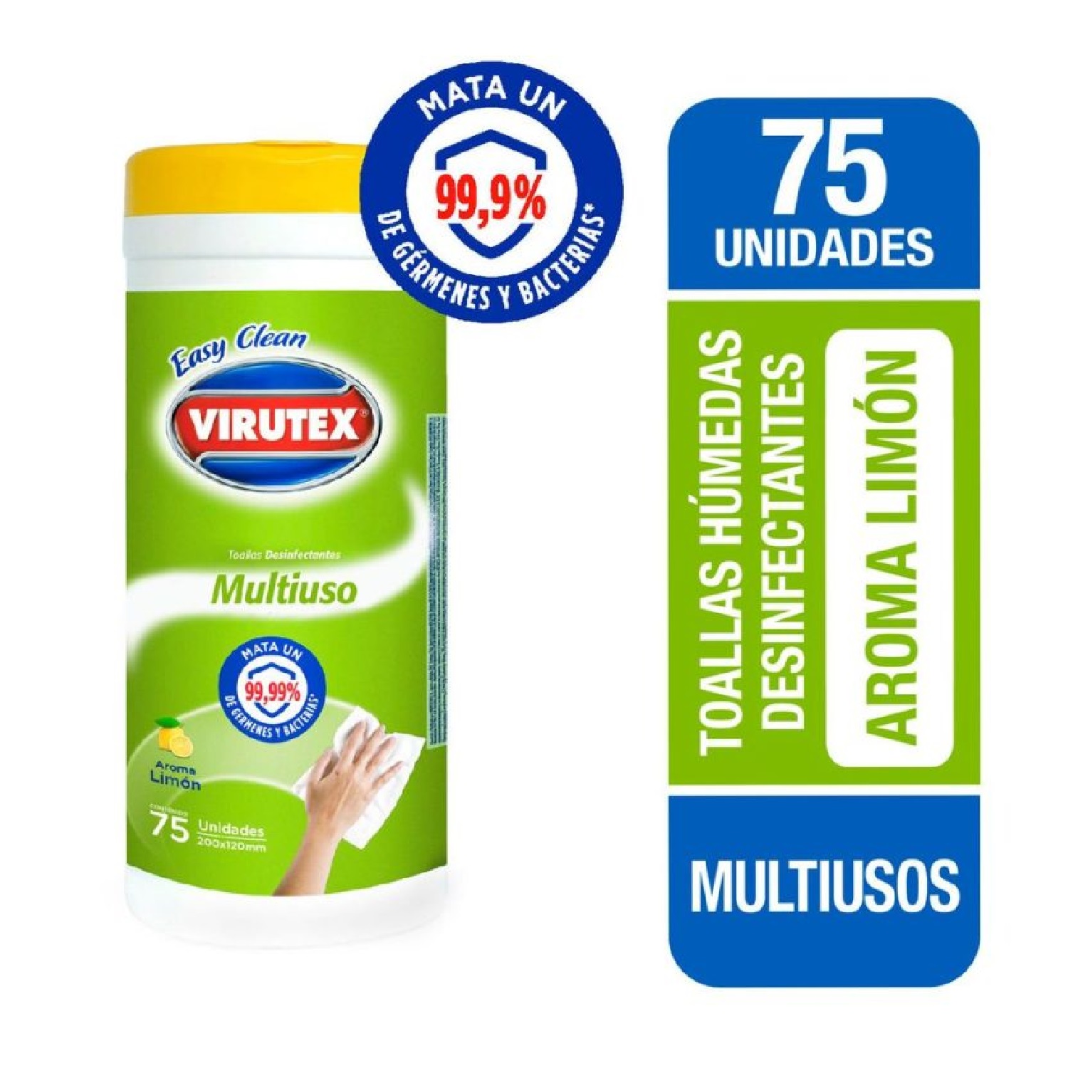 Toallas Húmedas Desinfectantes Virutex