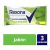 Jabón De Tocador Glicerina Active Rexona 3x125g Fragancia Bamboo