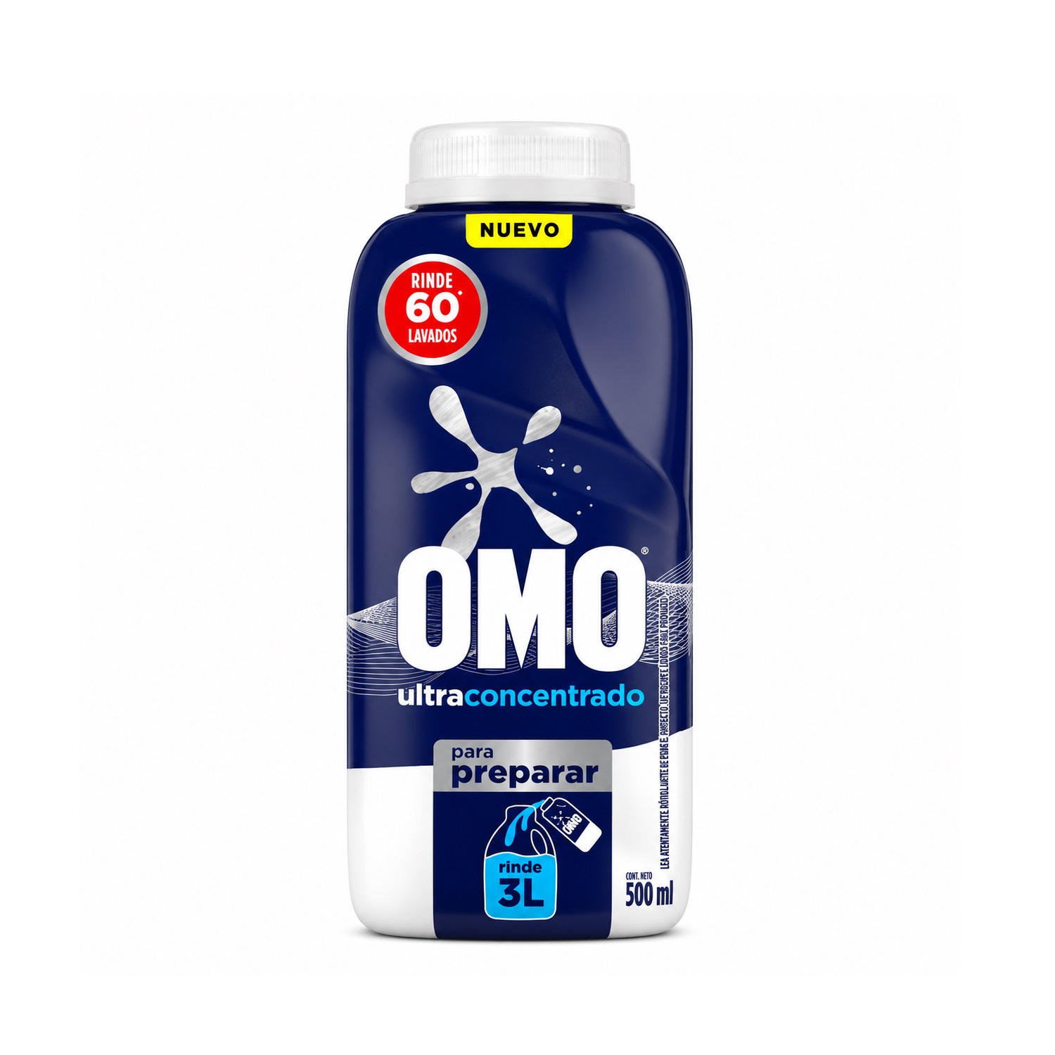 Detergente Liquido Omo Matic Ultra Power Para Preparar 500ml