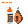 Set Tizador 30m 115g Wokin Para Carpintería Y Construcción Con Tiza Roja