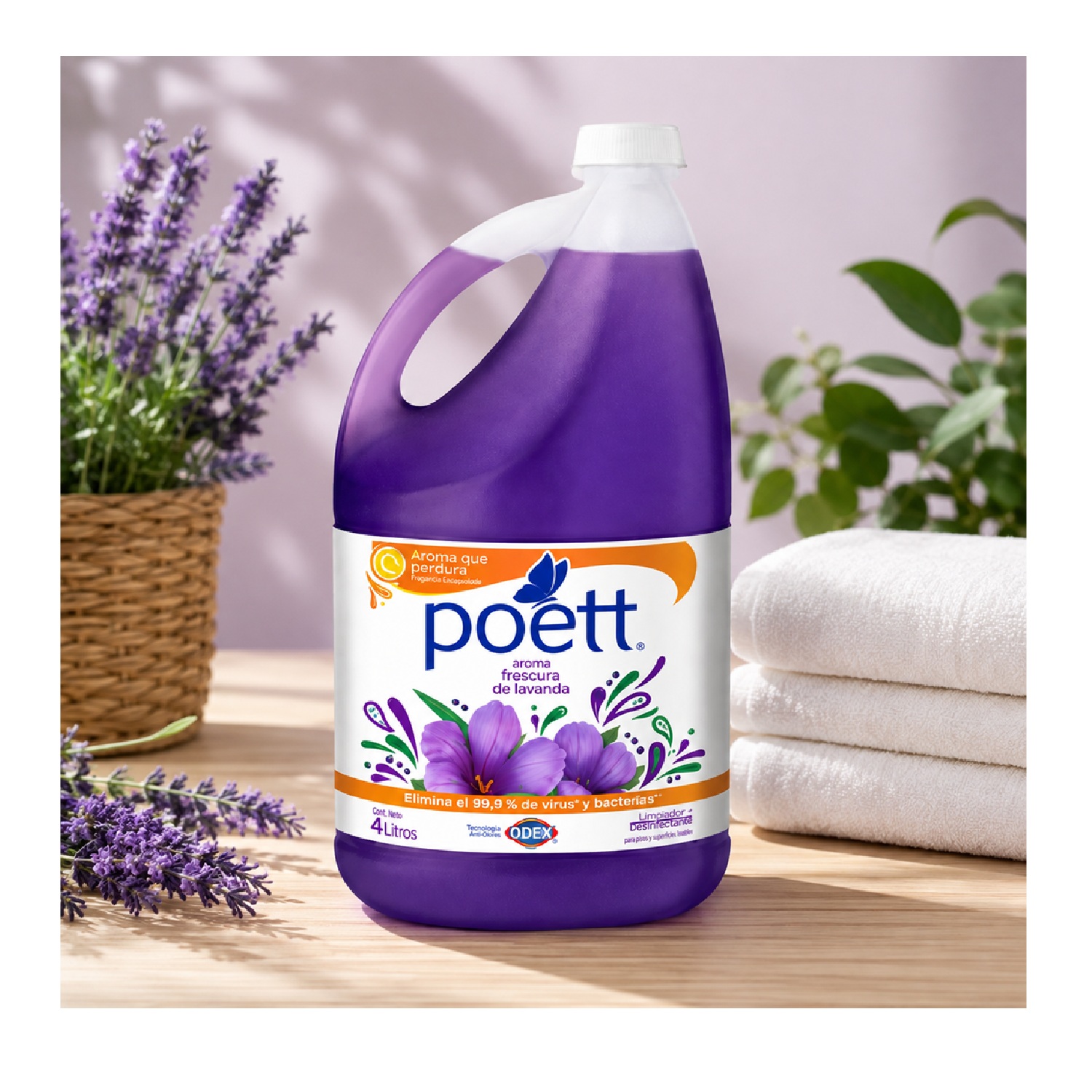 Limpiador Poett Frescura de Lavanda 4 L - Imagen 2