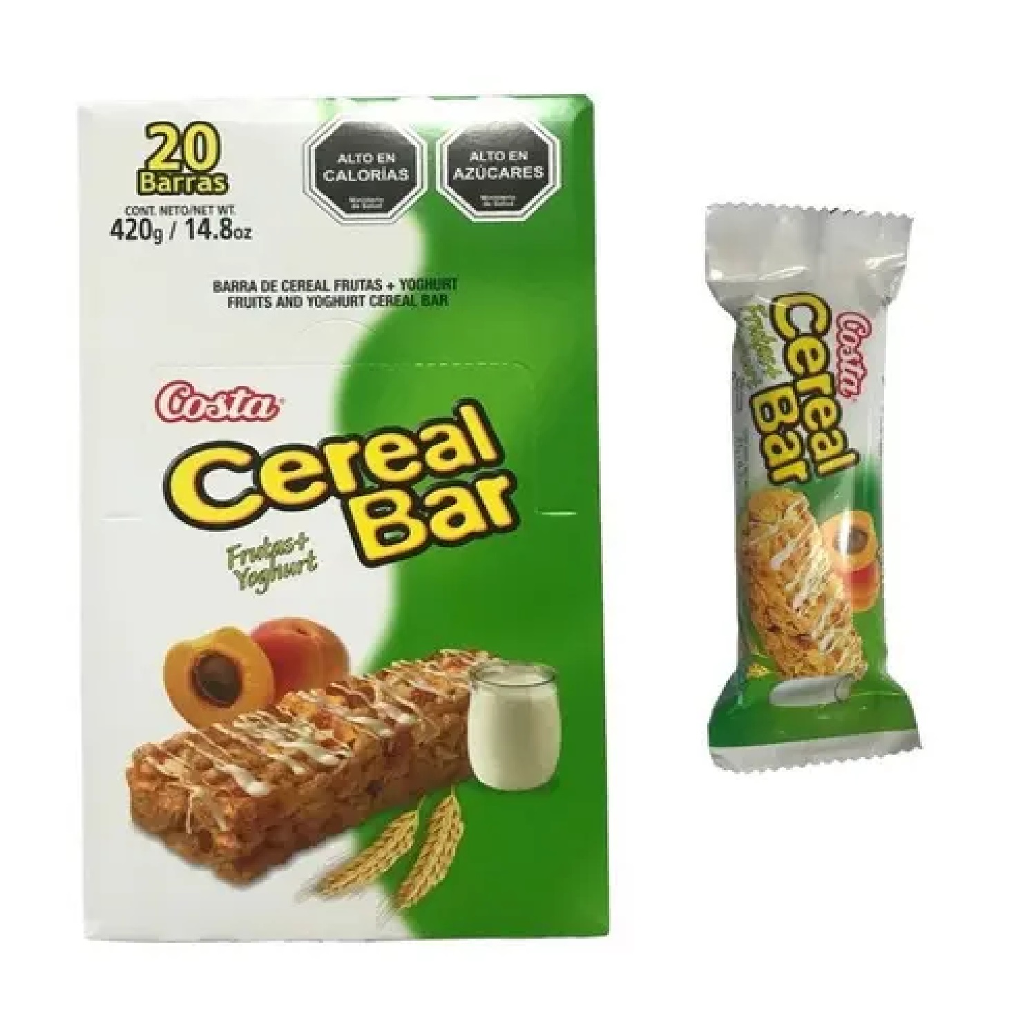 Barra Cereal Bar Costa Frutas + Yogurth X20 Un 21 Gr - Imagen 2