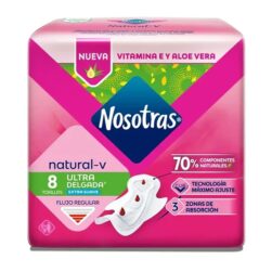 Alternative view of Toallas Femeninas Nosotras Natural-V Ultra Delgada Pack 8 Unidades