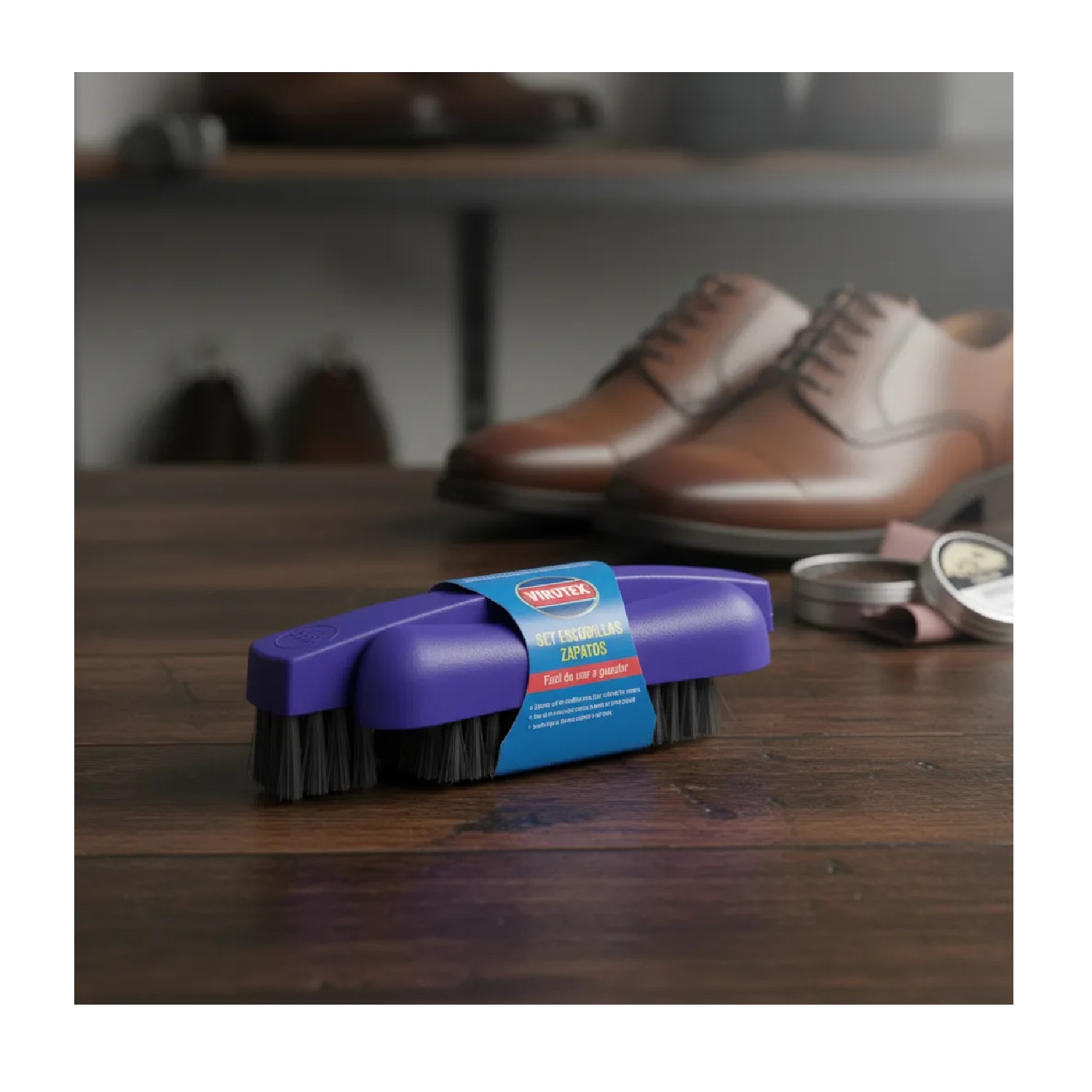 Set Escobilla Zapatos Virutex Clasica - Imagen 2