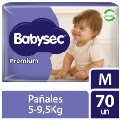 Pañal Bebe Babysec Premium Talla M 70 Unidades