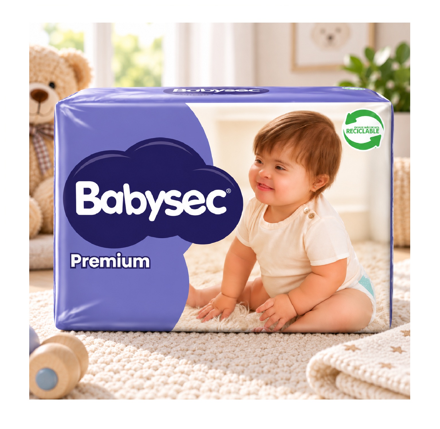 Pañal Bebe Babysec Premium Talla M 70 Unidades - Imagen 2