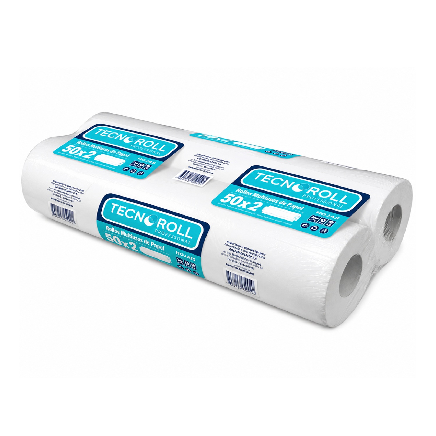 Sabanilla Prepicada Tecnoroll Rollo 50M Paq 2 Uni