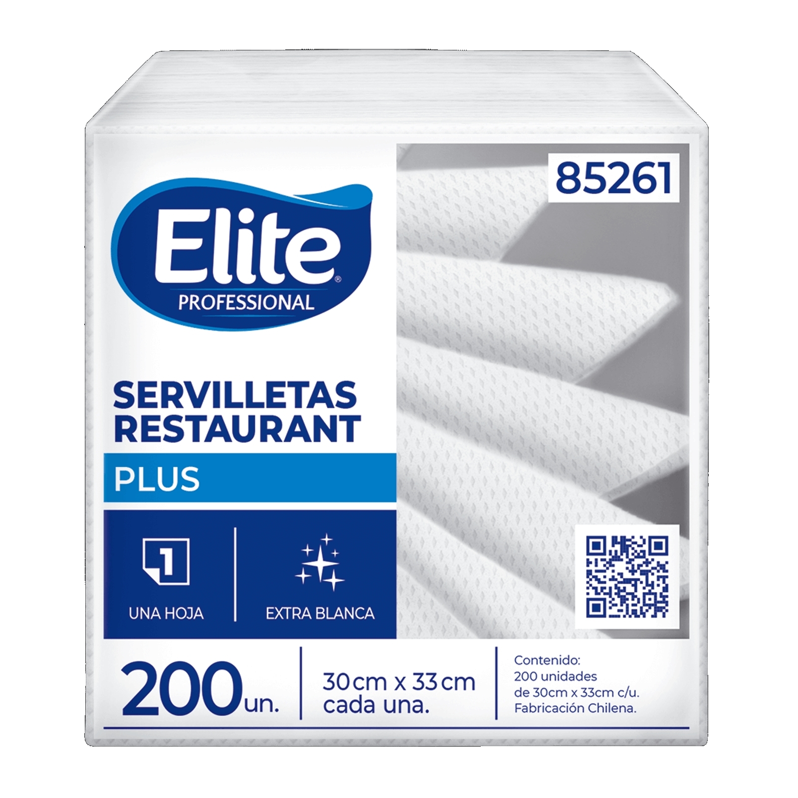 Servilleta Elite H/s 30x33cm 200h Paq 200 Hjs - Imagen 2