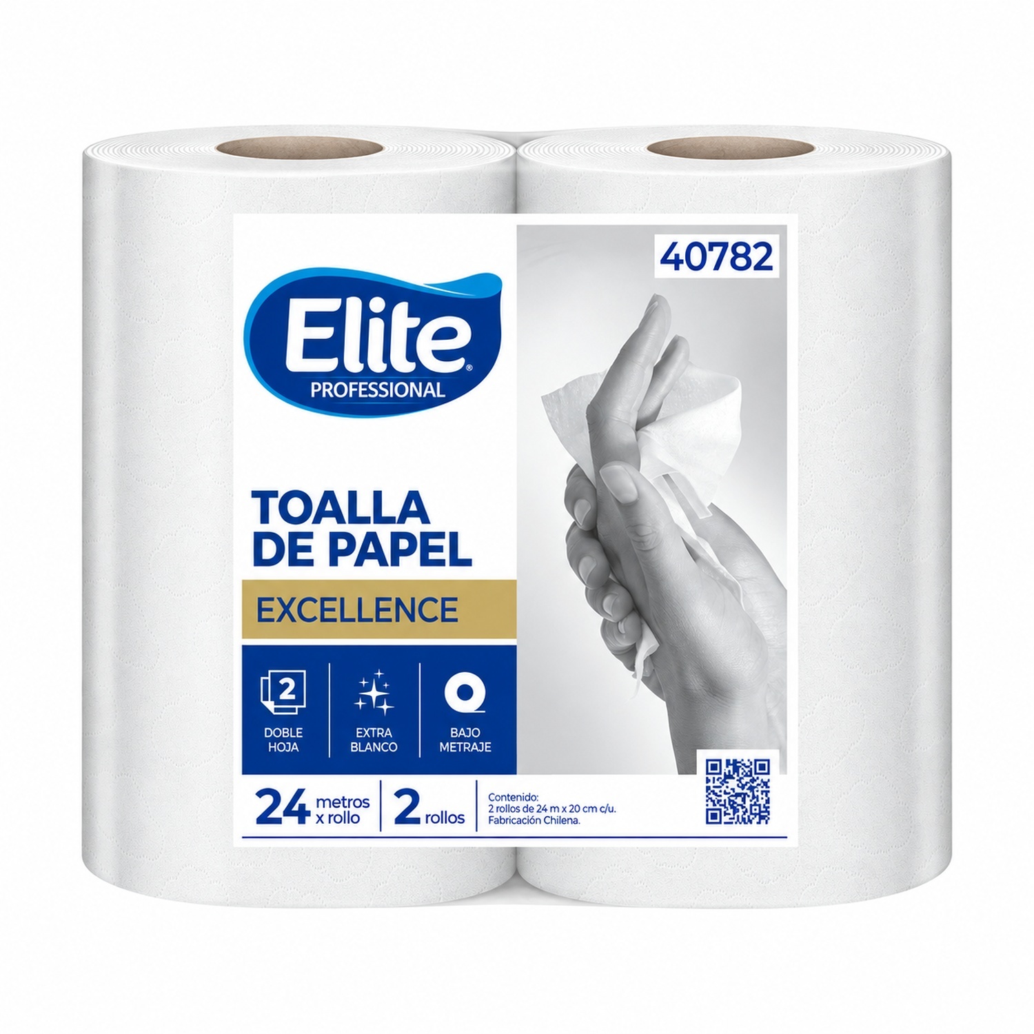 Toalla Papel Elite Excellence D/H 24 Mts 2 Rollos - Imagen 2