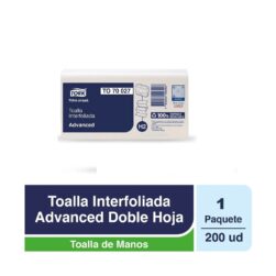 Toalla Interfoliada Tork Advanced 200 Hojas Doble Hoja Unidad Modelo TO70027