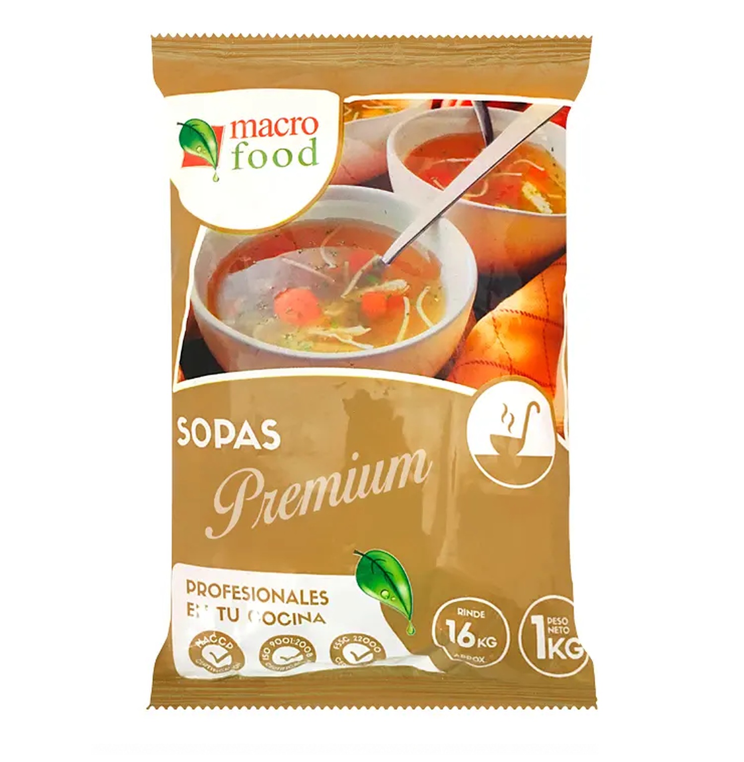 Sopa de Carne con Arroz Macrofood Premium Deshidratada Bolsa 1 kg
