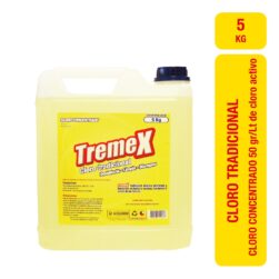 Cloro Tradicional Concentrado 5% Tremex 5 litros