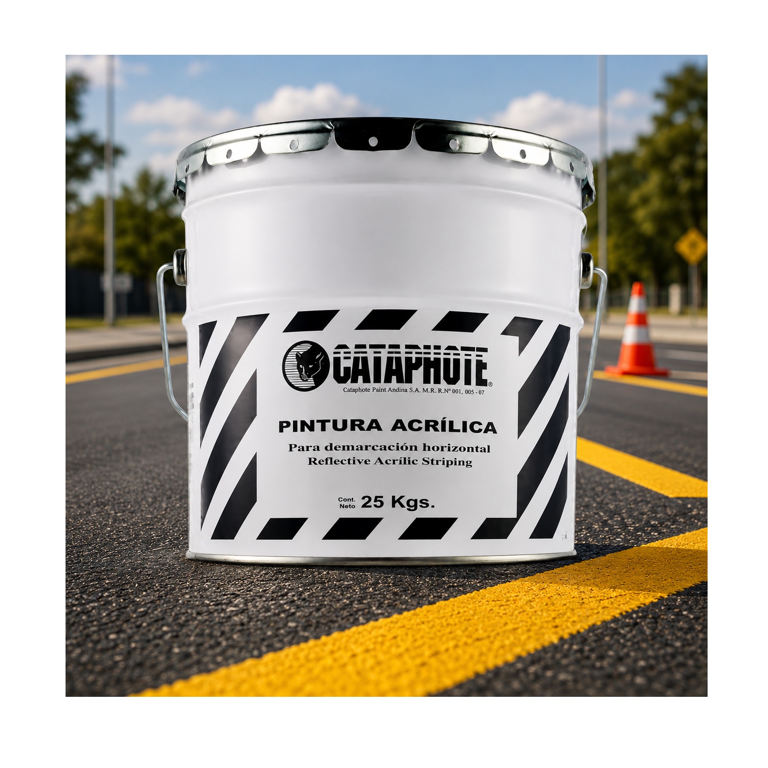 Pintura Alto Traf. Cataphote Acrilica B/S Am Tin - Imagen 2