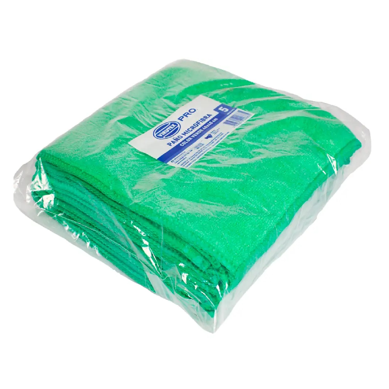 Pano Microfibra Virutex Verde - Paq. 5 Uni.