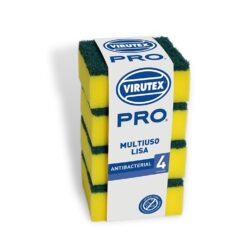 Esponja Lisa Virutex Fibra Abrasiva Paq 4 Und