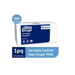 Servilleta Cocktail Tork Universal 1 Paq. De 200 Unidades Modelo SE70055