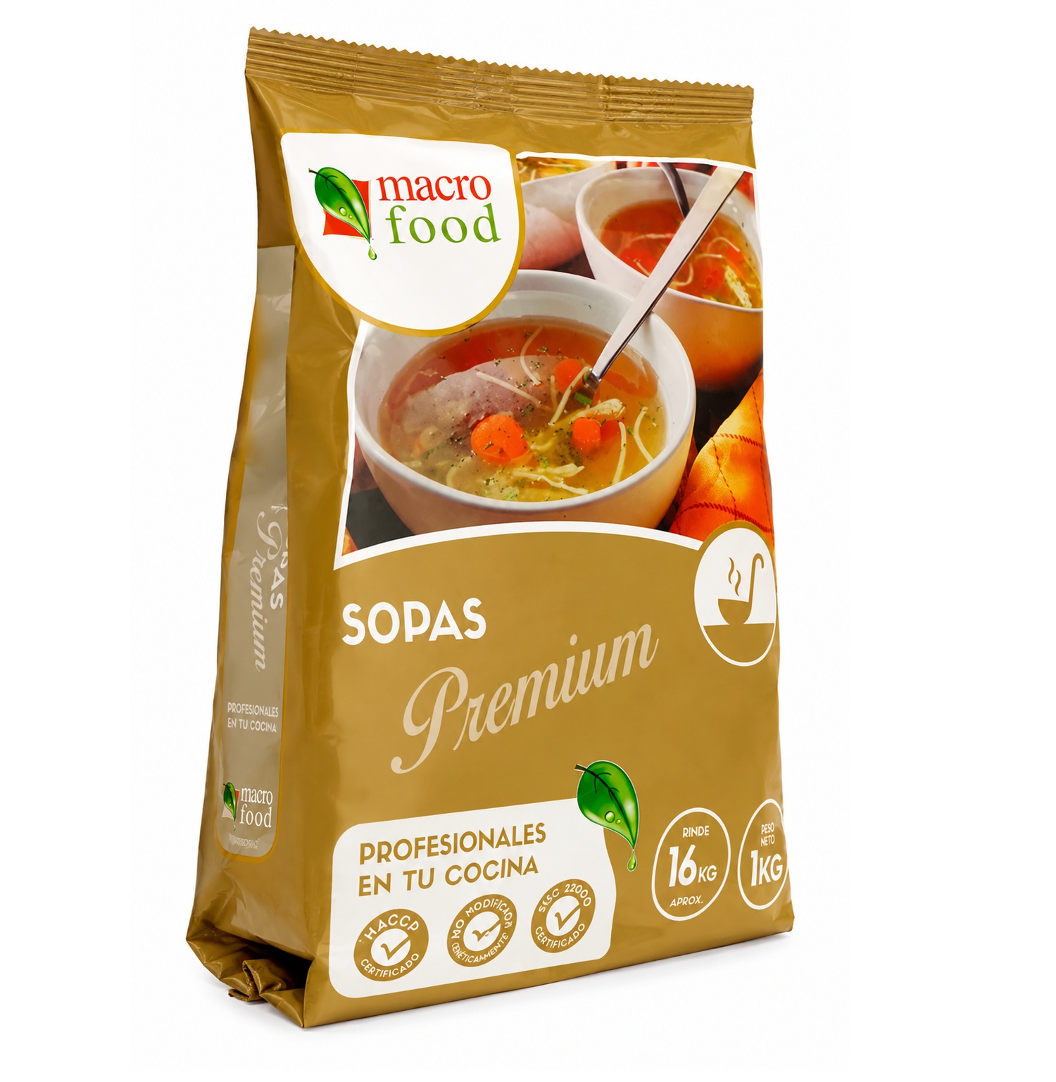 Sopa de Carne con Arroz Macrofood Premium Deshidratada Bolsa 1 kg - Imagen 2