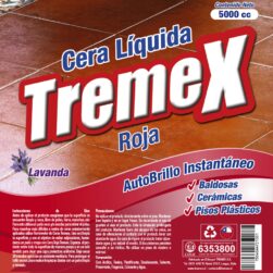Alternative view of Cera Líquida Autobrillo Roja Tremex 5 Litros