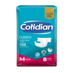 Pañales Para Adultos Cotidian Clásico Talle M 8unidades Mediano