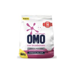 Omo Detergente En Polvo Con Bicarbonato 800 Gr