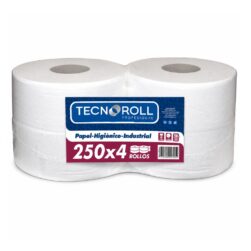 Papel Higiénico Tecno Doble Hoja Rollo 250 m – 4 Unidades