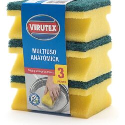 Alternative view of Esponja Virutex Acanalada Paq. 3und.