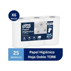 Papel Higiénico Tork 25mts. Doble Hoja Premium 1 6 Rollos Modelo HI70018