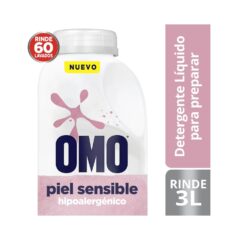 Detergente Líquido Omo Piel Sensible Ultra Power Para Preparar 500ml