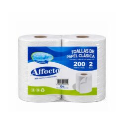 Toalla Papel Affecto Doble Hoja 200 m Pack 2 Rollos