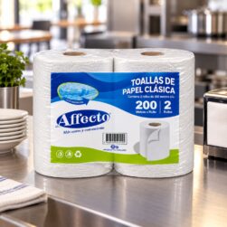 Alternative view of Toalla Papel Affecto Doble Hoja 200 m Pack 2 Rollos