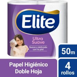 Papel Higiénico Elite Ultra Doble Hoja - 4 Rollod 50 Mts C/u