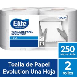 Toalla Rollo Autocorte Evolution Una Hoja 1 Pq x 2 Un x 250 Mts Elite Professional
