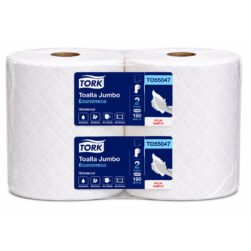 Toalla Papel Tork Jumbo Económico H/S 190 m - Pack 2 Rollos