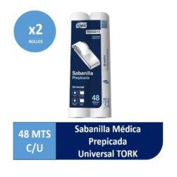 Sabanilla Médica Prepicada Industrial Tork 2 Rollos X 48 Mts Modelo RO55013