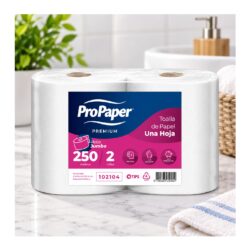 Alternative view of Toalla Papel Propaper Hoja Simple 250 m Pack 2 Rollos