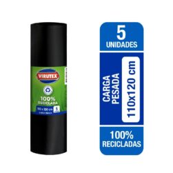 Pack x9 - Bolsa Basura Virutex Bio Rollo 110X120 cm Paquete 5 unidades