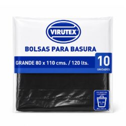 Bolsas de Basura Virutex Pro 80 x 110 cm Pack 10 Unidades