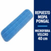 Repuesto de Mopa Pongal Microfibra con Velcro 40 cm